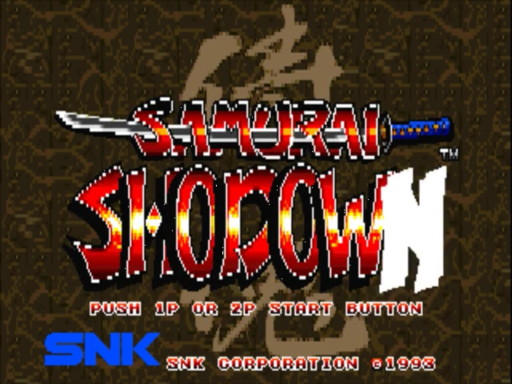 Samurai Shodown title screen for 3DO